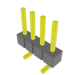 Conn Unshrouded Header HDR 4 POS 2.54mm Solder ST Top Entry SMD T/R