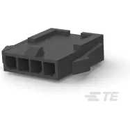 TE Connectivity-1445048-4 分立接线罩连接器 Conn Housing PL 4 POS 3mm Crimp ST Panel Mount Black Tray