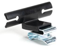 HellermannTyton-133-04257 null Edge Clip and Tape Clip, Panel Thickness .06Inch - .08 Inch, 1.43Inch Long, PA66HIRHSUV, Black