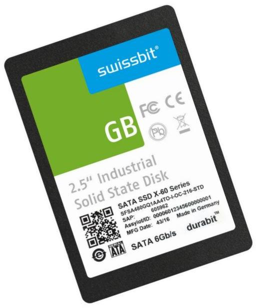 Swissbit-SFSA960GQ1AA8TO-I-OC-216-STD Solid State Drives - SSDs Industrial 2.5 Inch SATA SSD