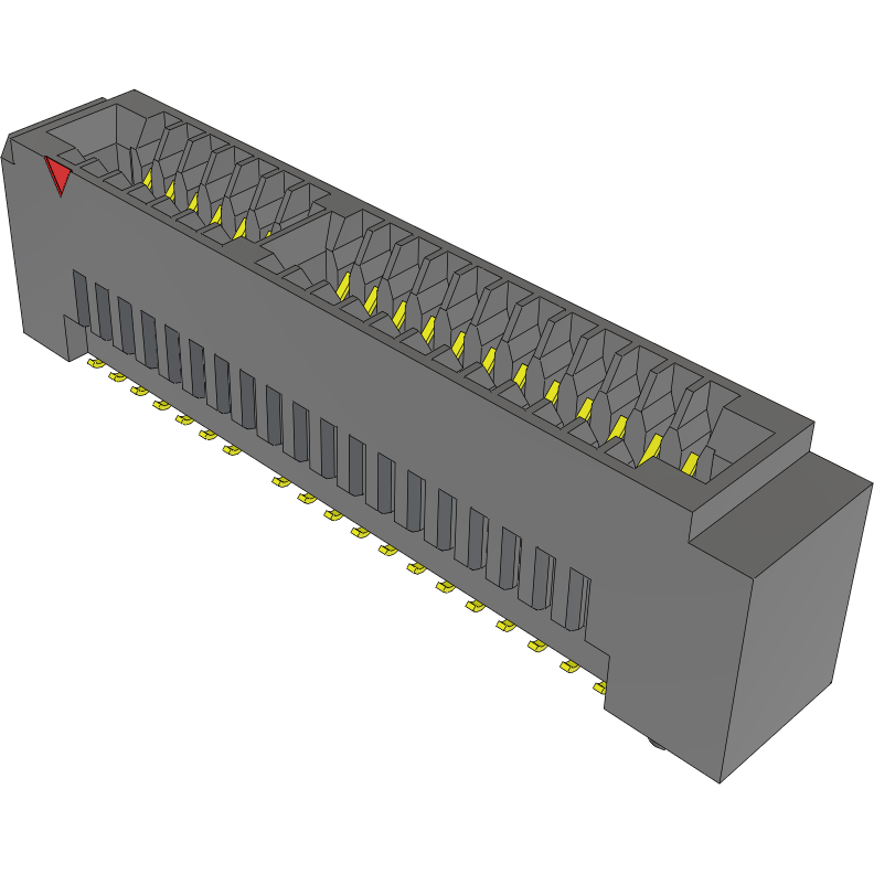 Samtec-MECF-20-01-L-DV-WT-TR Steckverbinder, Kartenrand Conn Card Edge F 40 POS 1.27mm Solder ST SMD T/R