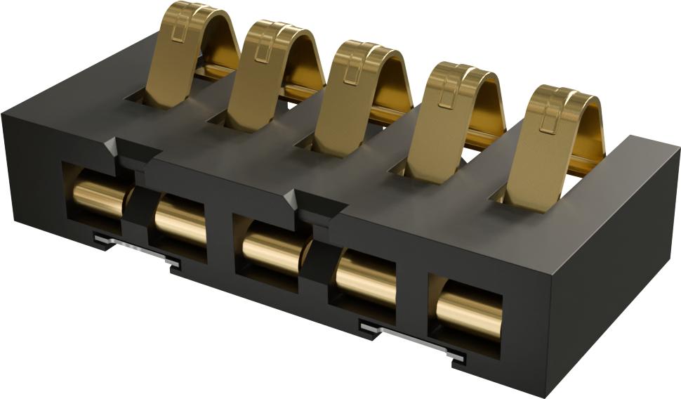 Amphenol Communications Solutions-10120639-001LF Raccordement d'alimentation Conn Battery Connector M 4 POS 3.6mm Solder ST SMD 4 Terminal 1 Port