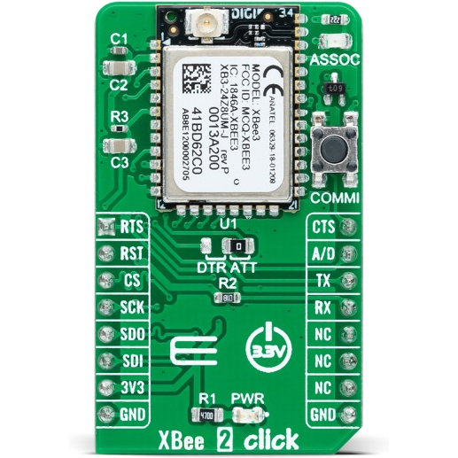 MikroElektronika-MIKROE-5302  XB3-24Z8UM 802.15.4 LR-WPAN Click Board