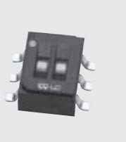 NIDEC Copal Electronics-CAS-220TB1 Switch Slide Switch Slide ON ON DPDT Flush Slide 0.1A 24VDC Gull Wing SMD T/R