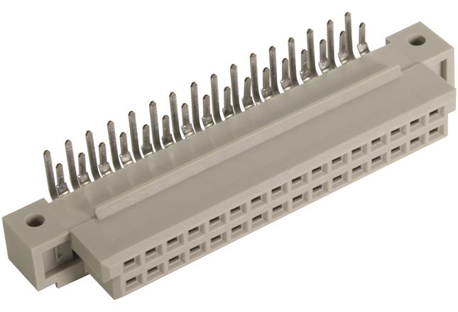 HARTING-09272326801 Steckverbinder, Mutterplatine Conn Backplane F 32 POS 2.54mm Solder RA Thru-Hole