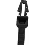 NTE Electronics-04-0750PM0 Kabelbinder Cable Ties, Push Mount Nylon Black 50mm Bag