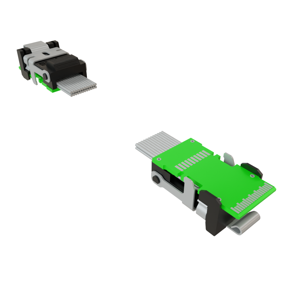Samtec-ECUE-12-100-T1-FF-02-1 Flachband Kabelbaugruppen Low-Profile Micro Flyover Assembly