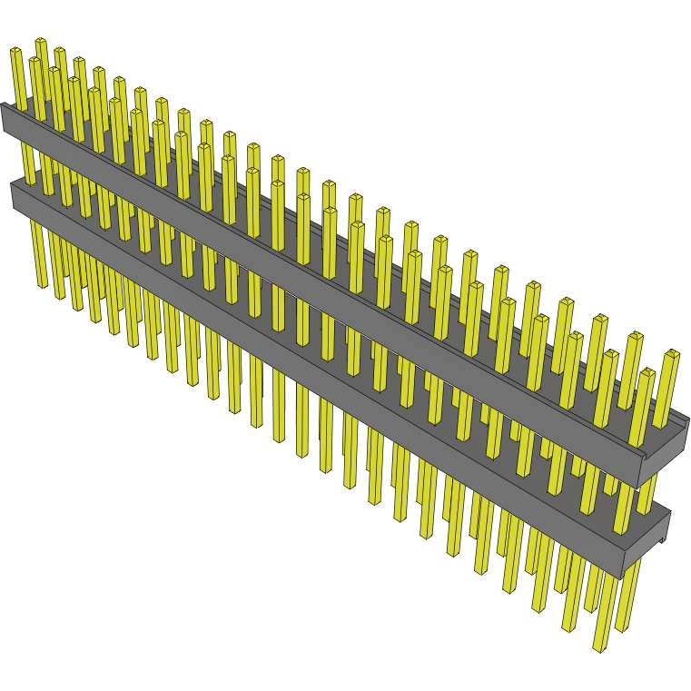 Samtec-EW-25-11-G-D-400 Piastre connettori e prese PCB Conn Board Stacker HDR 50 POS 2.54mm Solder ST Top Entry Thru-Hole Bulk