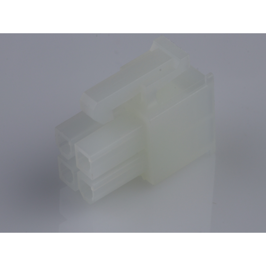 Molex-0039012040 Einzeladersteckverbinder, Gehäuse Conn Housing RCP 4 POS 4.2mm Crimp ST Cable Mount Natural Mini-Fit Jr™ Bag