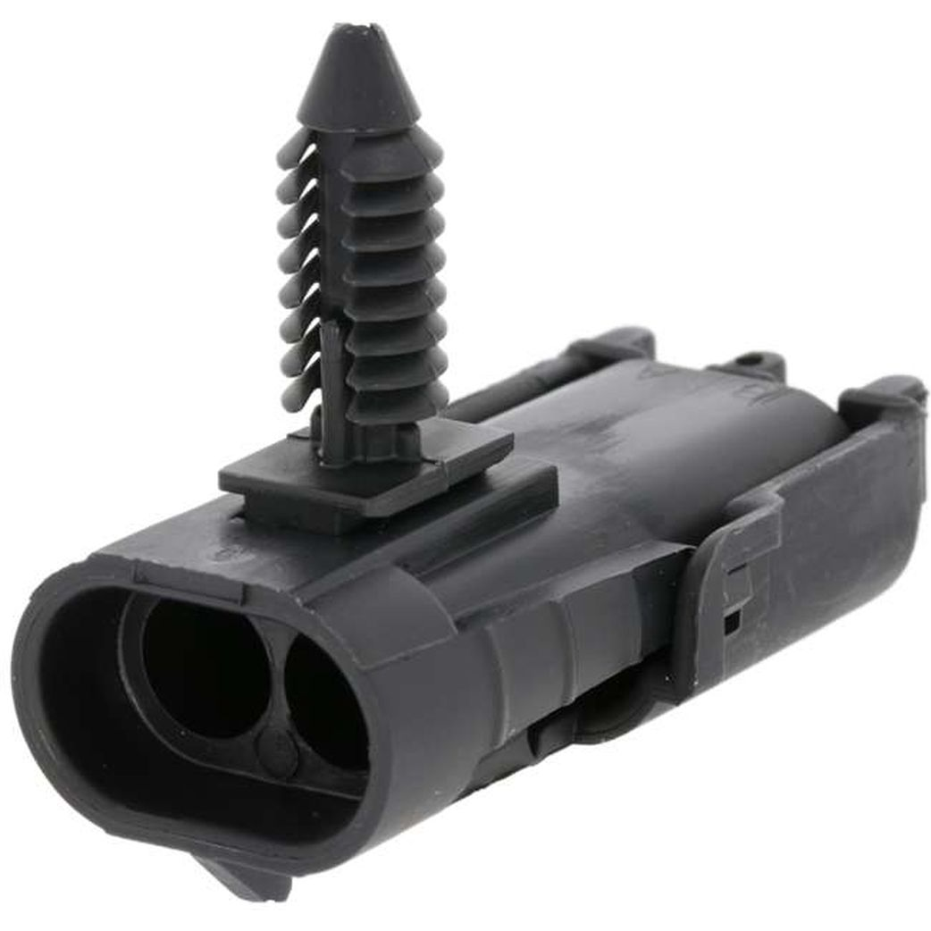 Delphi-12059473 Carcaza de cables discretos de conector Conn Housing PL 2 POS Crimp ST Cable Mount Black