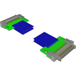 Cable Assembly Twinax 0.61m 30AWG Board to Board to Board to Board M-M EDGE RATE® Bag