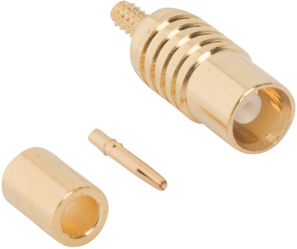 Amphenol RF-919-131J-51SX Connector RF Conn MCX 0Hz to 6GHz 50Ohm Crimp ST Cable Mount RCP Gold