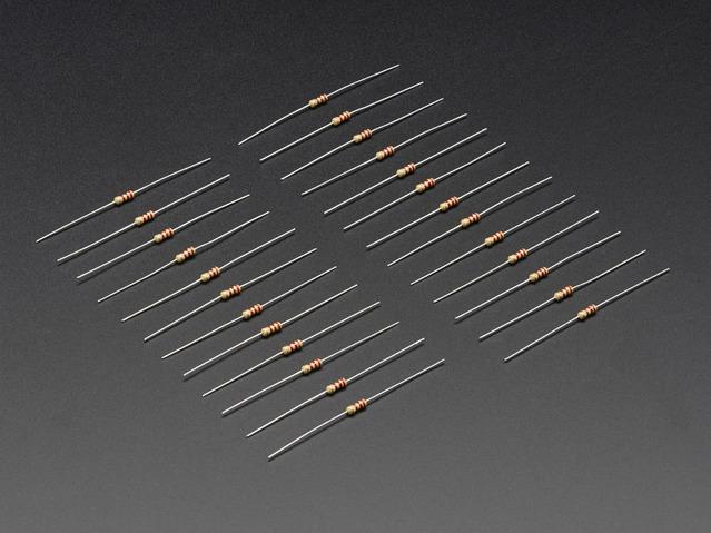 Adafruit Industries-2782 Resistor Kits Resistor kits - 2.2K Ohm 5% 0.25W(1/4W) AXL