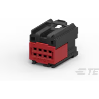 TE Connectivity-1456987-3 分立接线罩连接器 Conn Housing F 8 POS 2.54mm Crimp ST Cable Mount Black Package