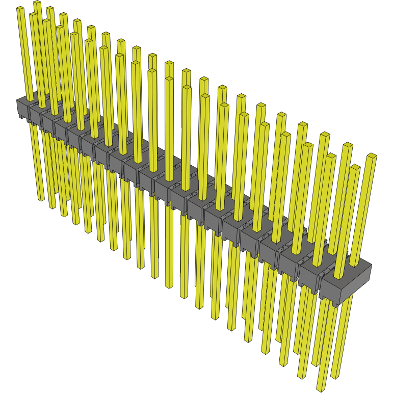 Samtec-MTSW-120-28-L-D-500 Steckverbinderleisten und Leiterplattenbuchsen Conn Unshrouded Header HDR 40 POS 2.54mm Solder ST Top Entry Thru-Hole Bulk