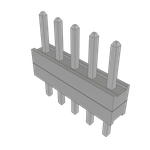Conn Board Stacker HDR 5 POS 2mm Solder ST Top Entry Thru-Hole Bulk