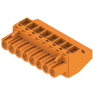 Weidmuller-1948060000 Blocs de raccordement de terminaux Conn Plug-in Terminal Block F 8 POS 5.08mm Screw RA Cable Mount 20A Box
