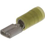 Quick Disconnect Terminal 12-14AWG Brass Yellow F 20mm Tin Avikrimp™ T/R