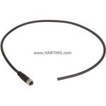 Cable Assembly Circular 6m 24AWG M8 Circular 4 Straight