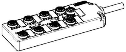 Molex-1200550401 null junction Box with Molded Cable