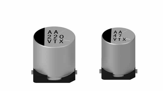 Rubycon Corporation-35TXV47M8X10.5 Capacitor Aluminum Electrolytic Cap Aluminum Lytic 47uF 35V 20% (8 X 10.5mm) SMD 0.16 Ohm 0.3A 2000h 125°C T/R Automotive AEC-Q200