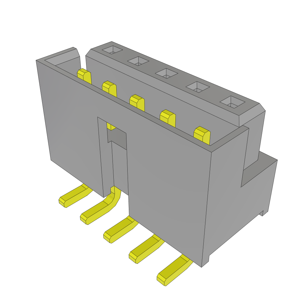 Samtec-LS2-105-02-L-D Embases de raccordement et réceptacles PCB Conn Socket and Terminal Strip SKT/HDR 10 POS 2mm Solder ST SMD Tube