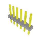 Conn Unshrouded Header HDR 6 POS 2.54mm Solder ST Top Entry Thru-Hole Bulk