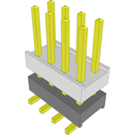 Conn Board Stacker HDR 8 POS 2.54mm Solder ST SMD Layer
