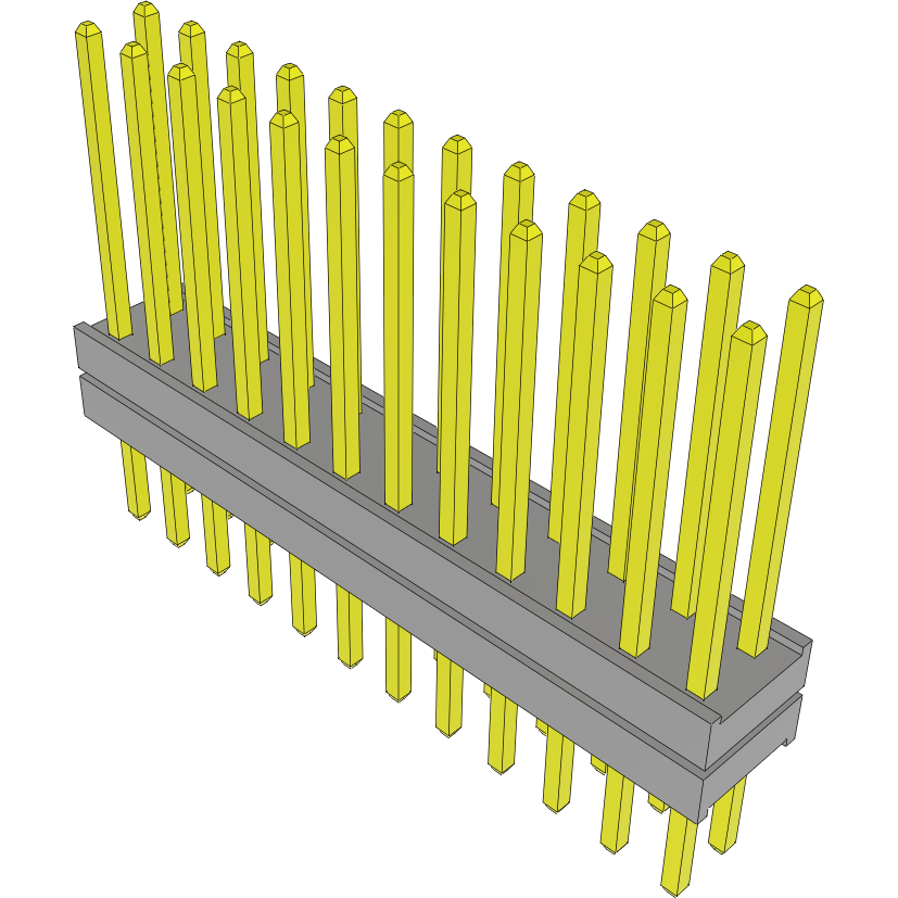 Samtec-TW-12-06-L-D-130-160 连接器插头及 PCB 插座 Conn Board Stacker HDR 24 POS 2mm Solder ST Thru-Hole Bulk