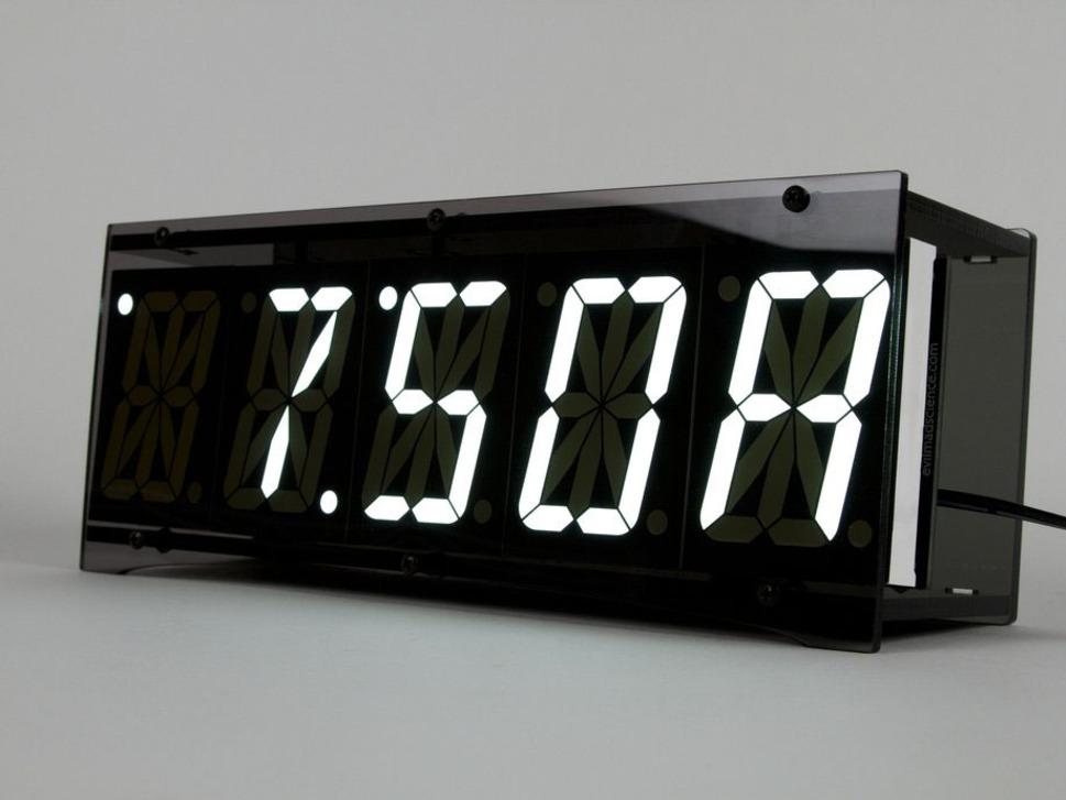 Adafruit Industries-1198 杂项产品 Alpha Clock Five - WHITE - From Evil Mad Scientist Labs