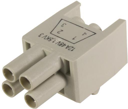 HARTING-09465004401 Potenza del connettore PushPull Power 4/0 feedthroughs 4poles 48 V/12 A