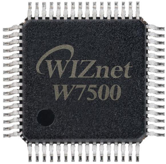 WIZnet-W7500-S2E Ethernet Controllers Ethernet CTLR Single Chip 3.3V 64-Pin LQFP