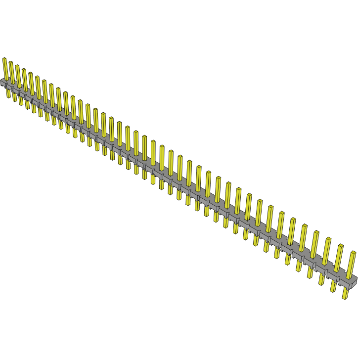 Samtec-MTLW-140-07-L-S-236 Connector Headers and PCB Receptacles Conn Unshrouded Header HDR 40 POS 2.54mm Solder ST Top Entry Thru-Hole Bulk