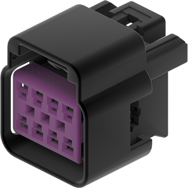 Delphi-15332145 分立接线罩连接器 Conn Housing F 8 POS Crimp ST Cable Mount Black