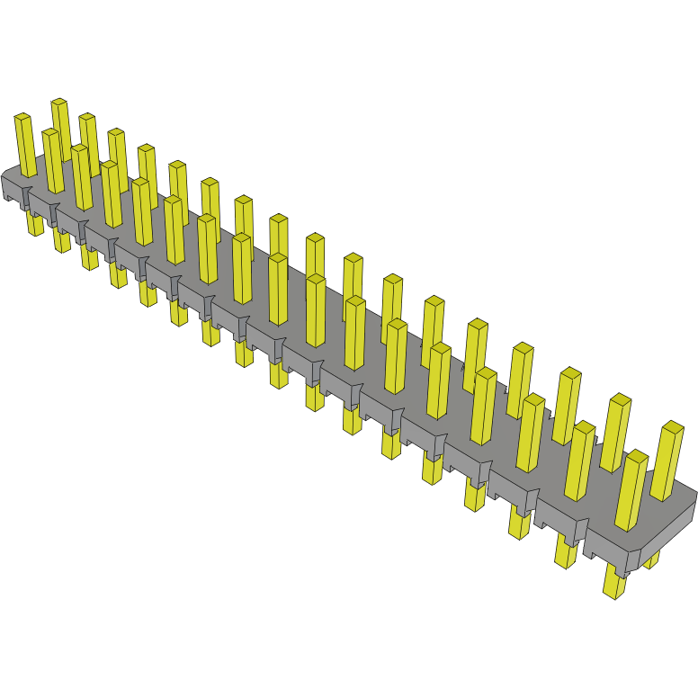 Samtec-SLW-117-01-F-D Connector Headers and PCB Receptacles Conn Socket Strip SKT 34 POS 2.54mm Solder ST Top Entry Thru-Hole Bulk