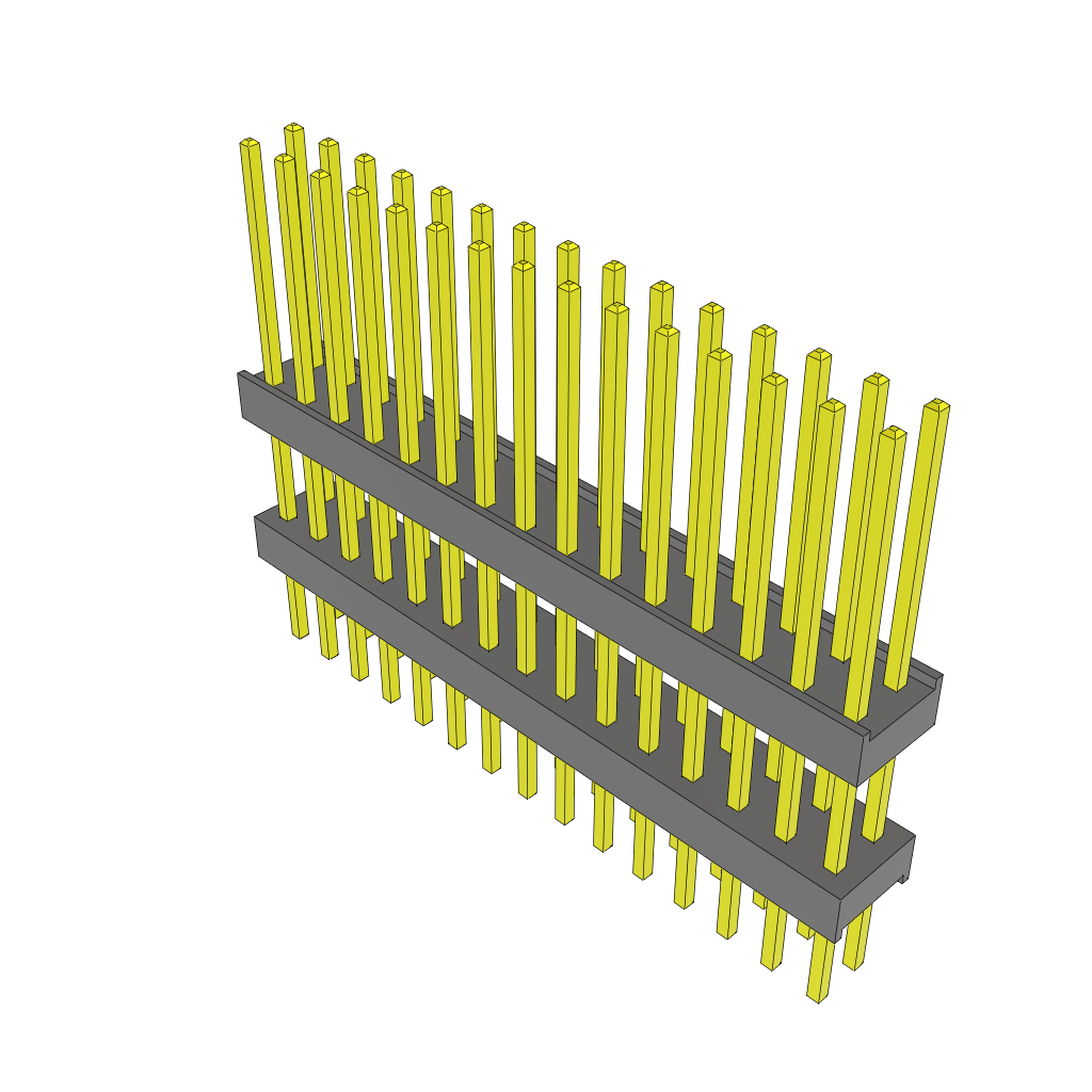 Samtec-ZW-15-20-G-D-438-214 Steckverbinderleisten und Leiterplattenbuchsen Conn Board Stacker HDR 30 POS 2.54mm Solder ST Thru-Hole Bulk