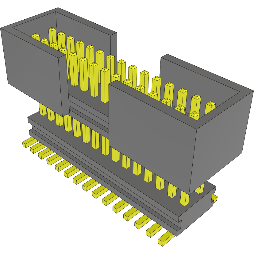 Samtec-AW-15-03-G-D-205-075-ES-A Embases de raccordement et réceptacles PCB Conn Board Stacker HDR 30 POS 0.8mm Solder ST SMD Tube