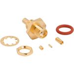 Conn SMA 0Hz to 6GHz 50Ohm Solder ST Cable Mount F Gold