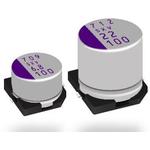 Cap Aluminum Polymer 100uF 63VDC 20%( 10 X 12.6mm) SMD 0.025 Ohm 1.03A 1000h 125°C T/R