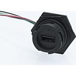 Cable Assembly USB 0.152m USB Type A 4 POS RCP 28AWG