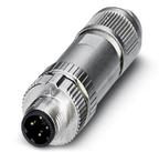 PHOENIX CONTACT-SACC-M12MSD-4PL SH PN Sensor Accessories Connector, PROFINET CAT5 (100 Mbps), 4-position, shielded, Plug straight M12 SPEEDCON, D-coded, Spring-cage connection, Knurl material: Zinc die-cast, nickel-plated, External cable diameter 4 mm to 8 mm
