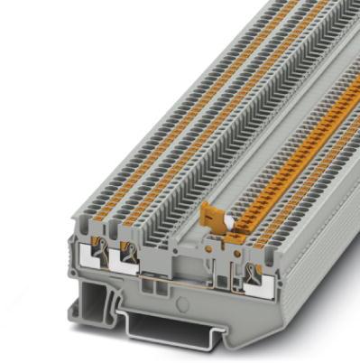 PHOENIX CONTACT-3210311 Blocs de raccordement de terminaux Conn Knife Disconnect Terminal Block 3 POS Push-In Spring T DIN Rail 10A