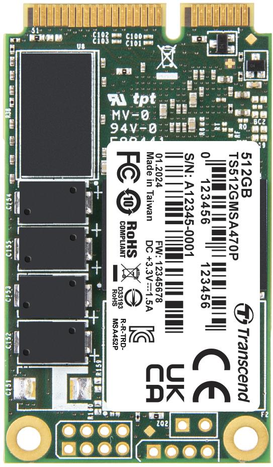 Transcend Information-TS512GMSA470P Solid State Drives - SSDs mSATA SSDs