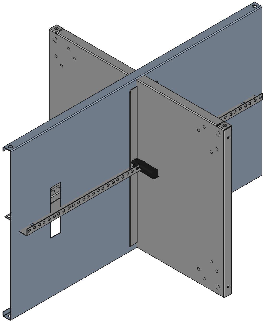 Hammond Manufacturing-RCHS1902817BK1  Black Steel Rack Mount Cabinet