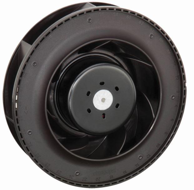 ebm-papst-RER 160-28/18 NTDAU Gebläse und Lüfter DC Motorized Impeller Centrifugal Ball Bearing 48V 38V to 57V 217CFM 165.1 X 50.3mm
