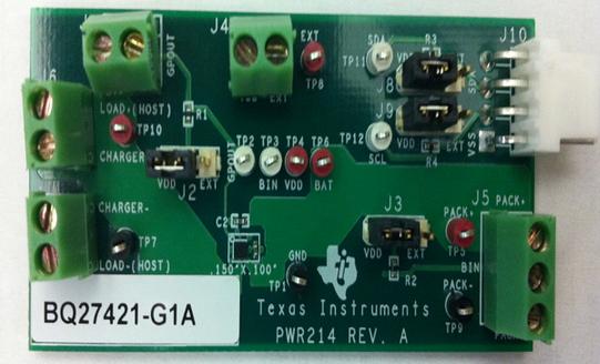 Texas Instruments-BQ27421EVM-G1A Energiemanagement, Entwicklungsplatinen und -kits BQ27421 Battery Management Evaluation Board