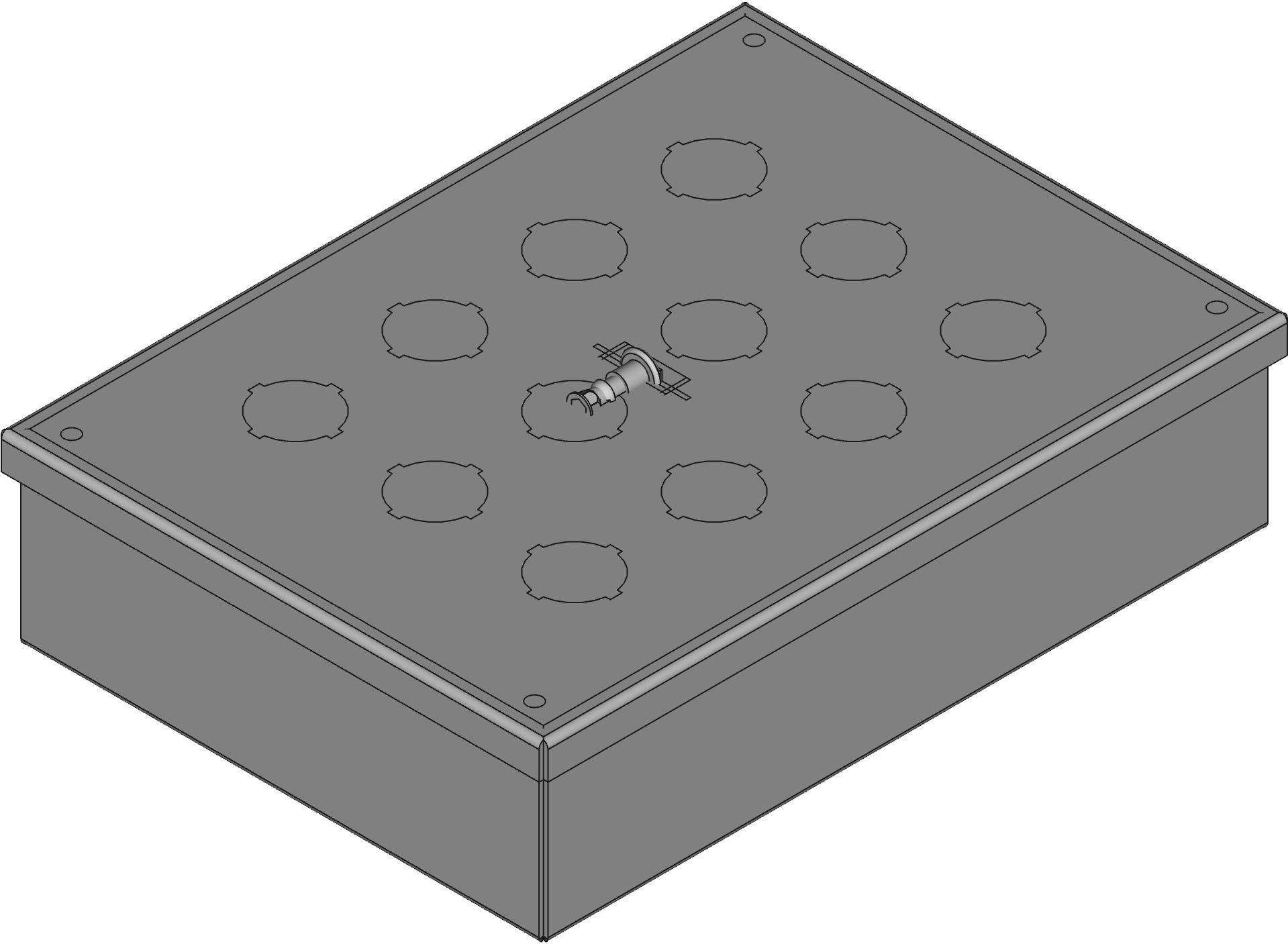 Hammond Manufacturing-1435O Kästen, Gehäuse und Gestelle Pushbutton Enclosures - Nema 12, 13