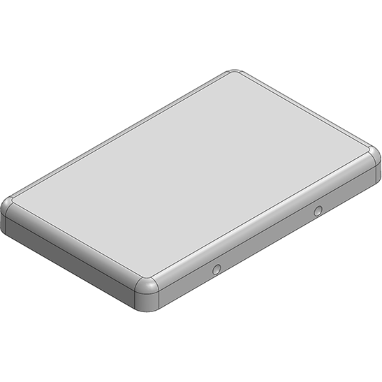 Masach Tech-MS353-20C-NS null 35.7 x 22.7 x 3.5mm Two-piece Drawn-Seamless RF Shield/EMI Shield COVER (Nickel-Silver)