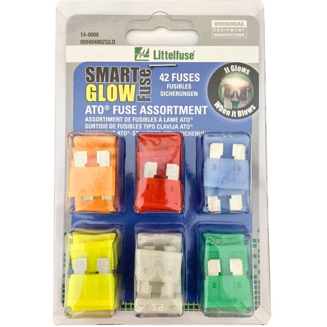 Littelfuse-00940400ZGLO Kits de composants Smart Glow Fuse Standard Style Fuse Kit