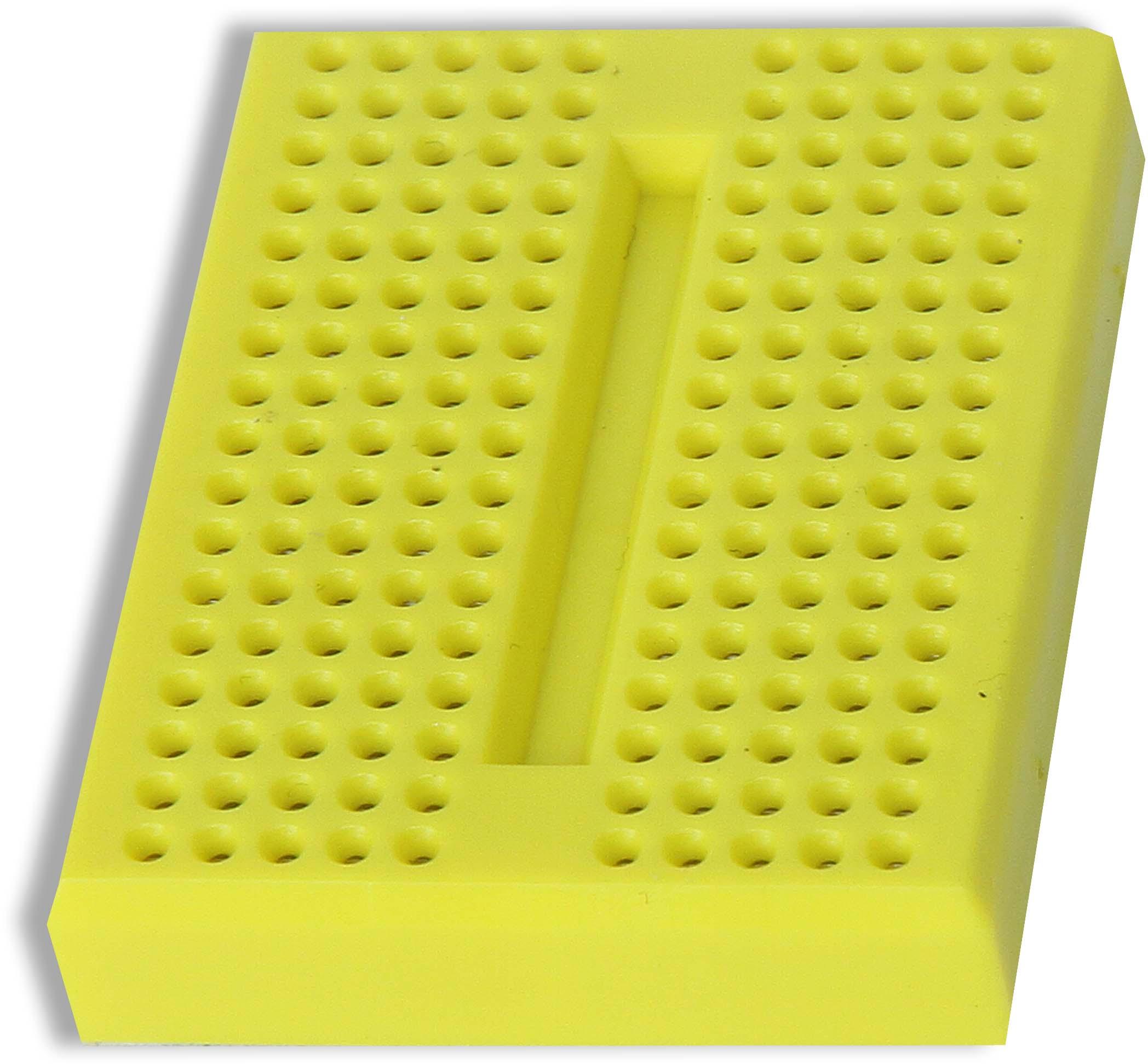 Global Specialties-GS-170-4 null Yellow Plastic 170 Tie Point Breadboard